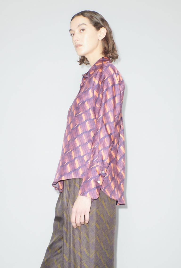 Odeeh Brush Waves Bluse, Flamingo Vatertagsangebot