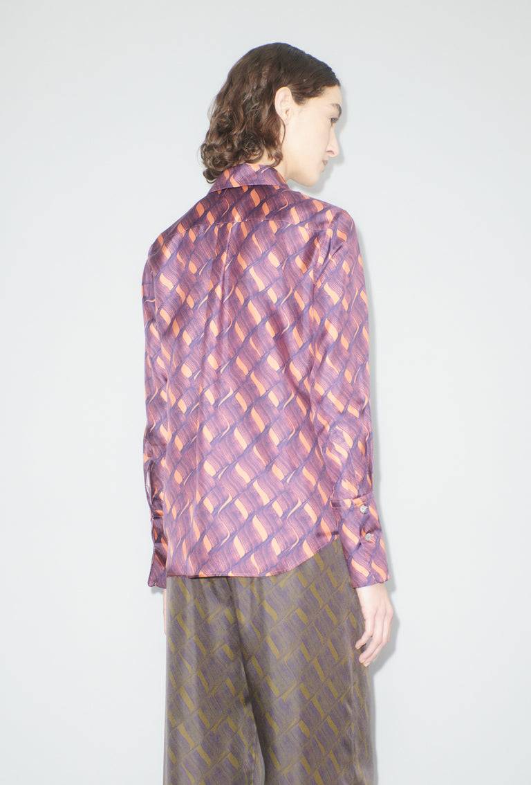 Odeeh Brush Waves Bluse, Flamingo Vatertagsangebot