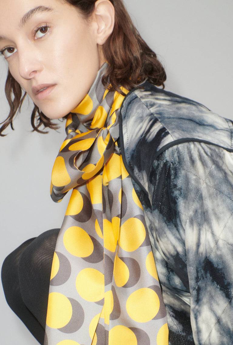 Odeeh Double Dot Schal, Golden Yellow Valentinstagsangebot