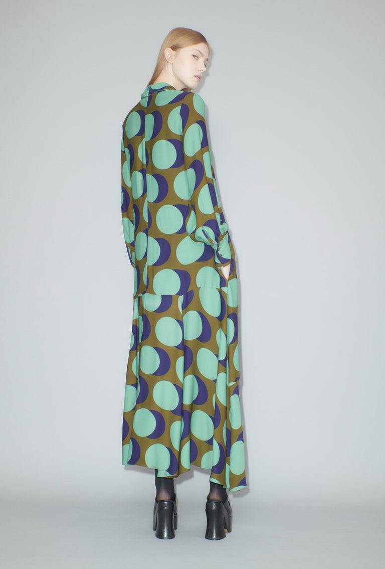 Odeeh Big Double Dot Kleid, Moss Neueste Mode