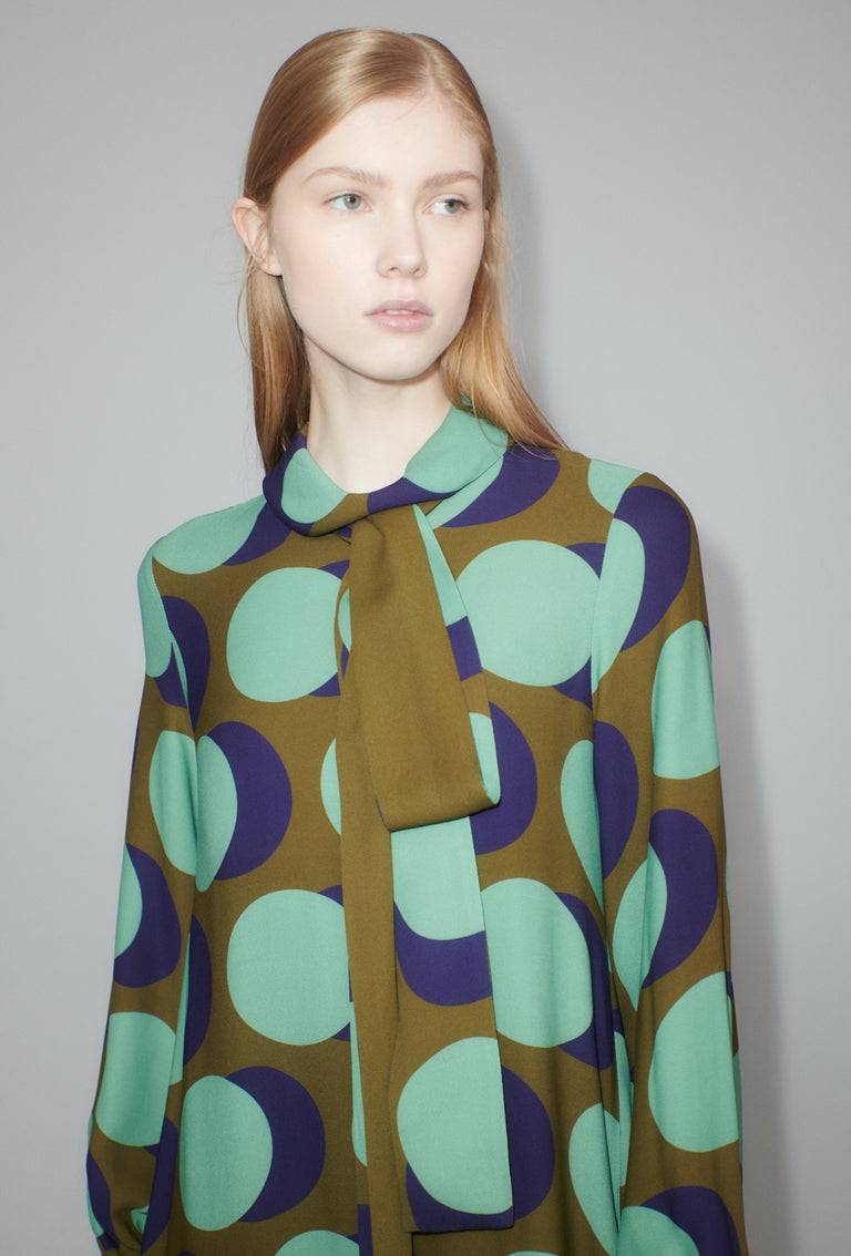 Odeeh Big Double Dot Kleid, Moss Neueste Mode