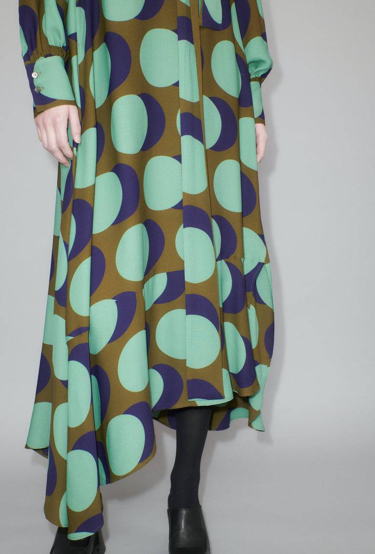 Odeeh Big Double Dot Kleid, Moss Neueste Mode
