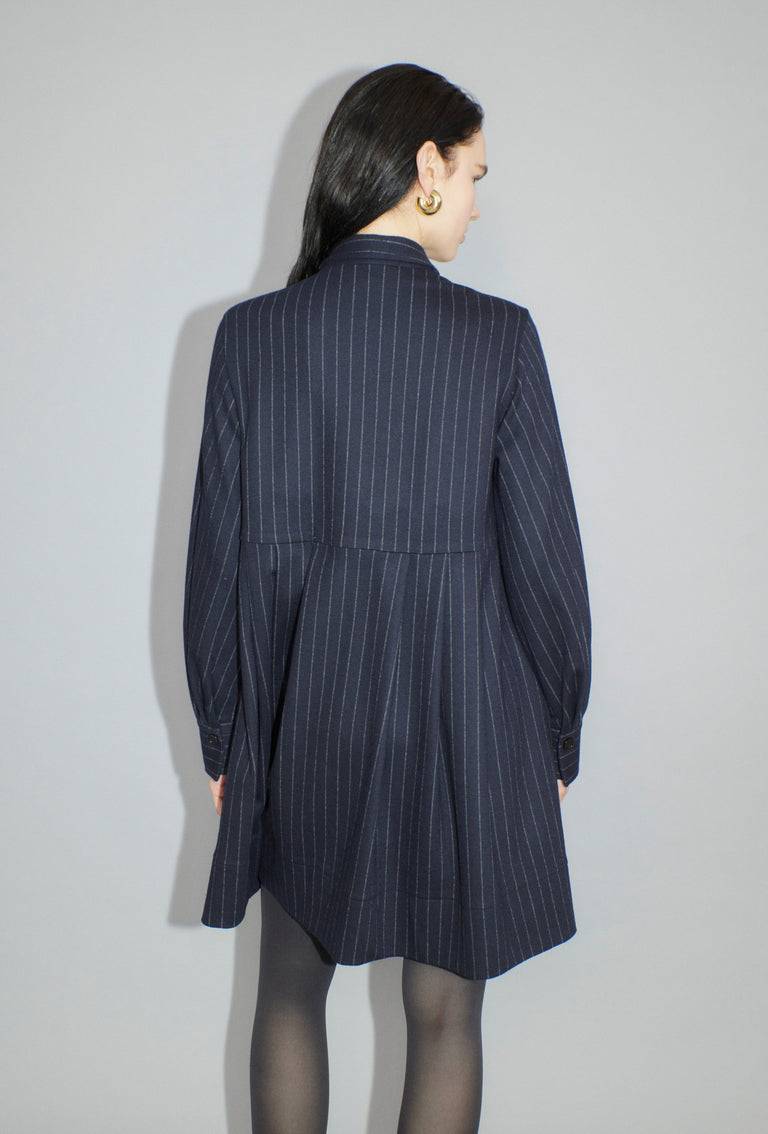 Odeeh Pin Stripe Jersey Kleid, Navy Saisonale Angebote