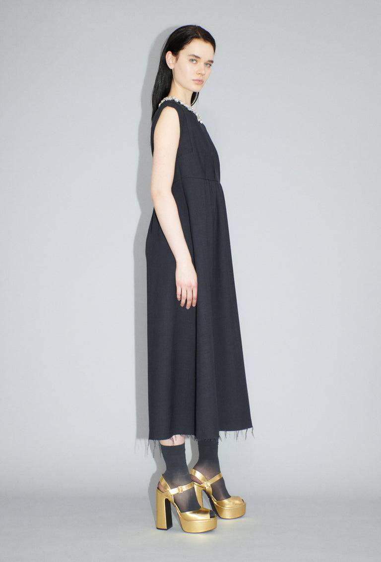 Odeeh Struct. Tropical Kleid, Slate Tiefpreis