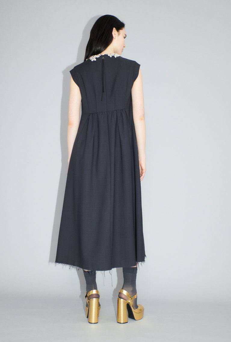 Odeeh Struct. Tropical Kleid, Slate Tiefpreis