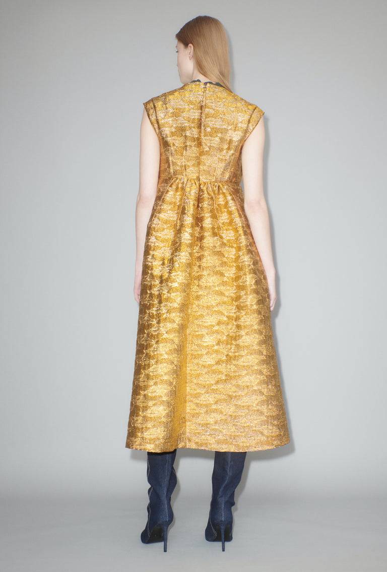 Odeeh Golden Flood Kleid, Gold Letzte 2 Tage