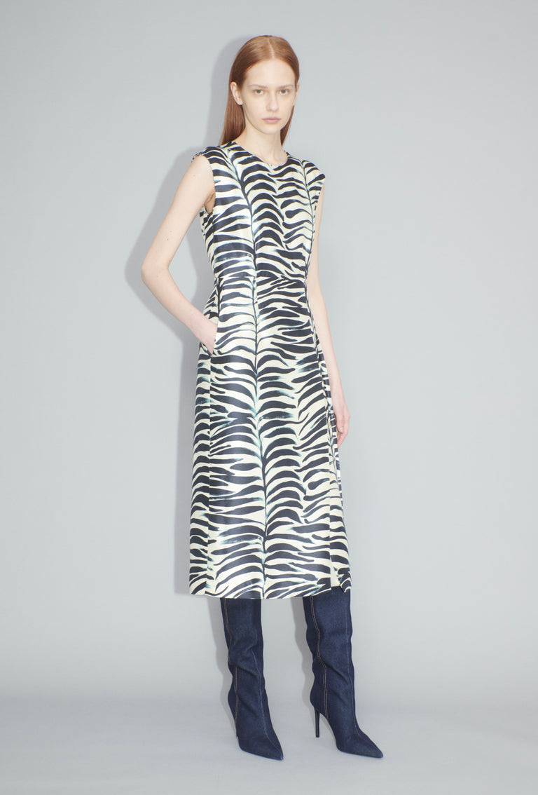 Odeeh Big Op-Art Tree Kleid, Black White Zeitbegrenzte Promotion
