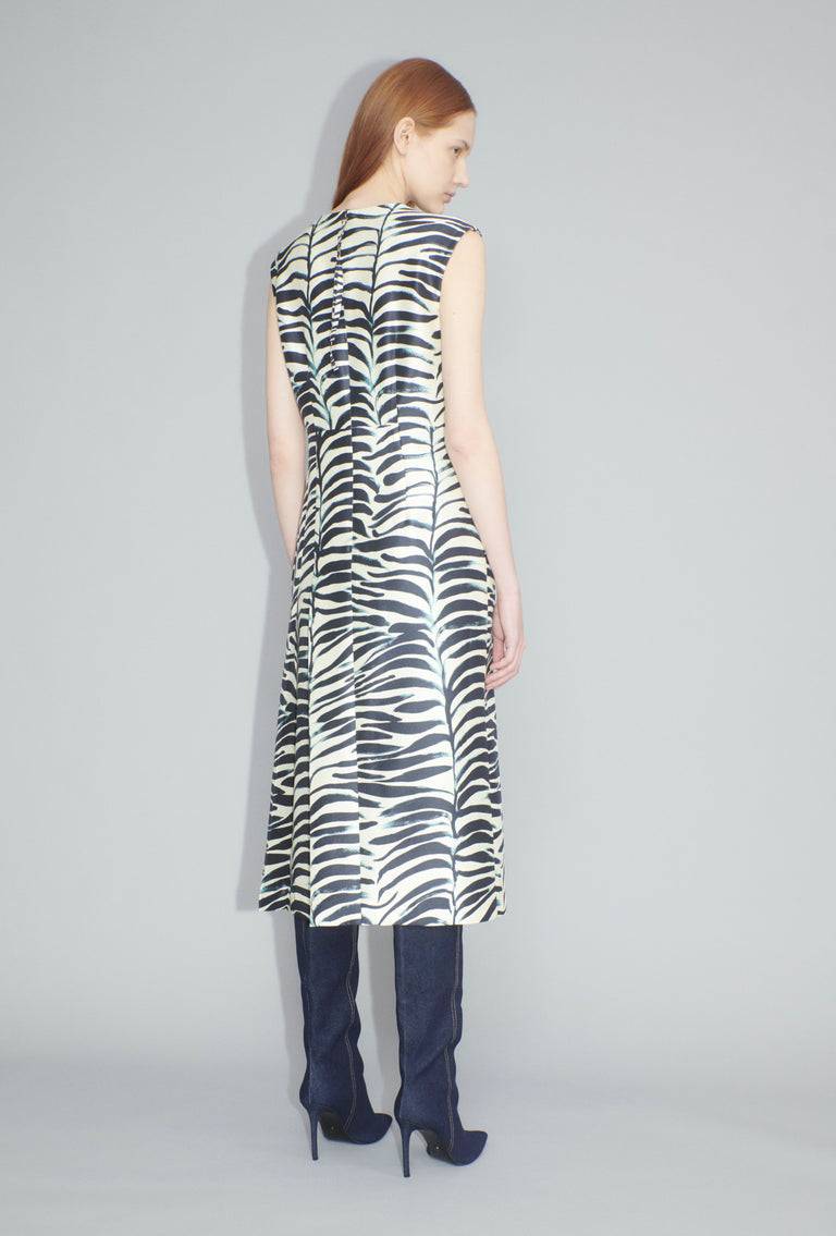 Odeeh Big Op-Art Tree Kleid, Black White Zeitbegrenzte Promotion