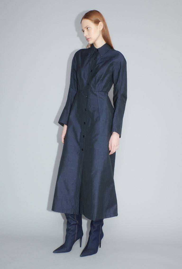 Odeeh Struct Taffeta Kleid, Midnight Bis zu 60% Rabatt