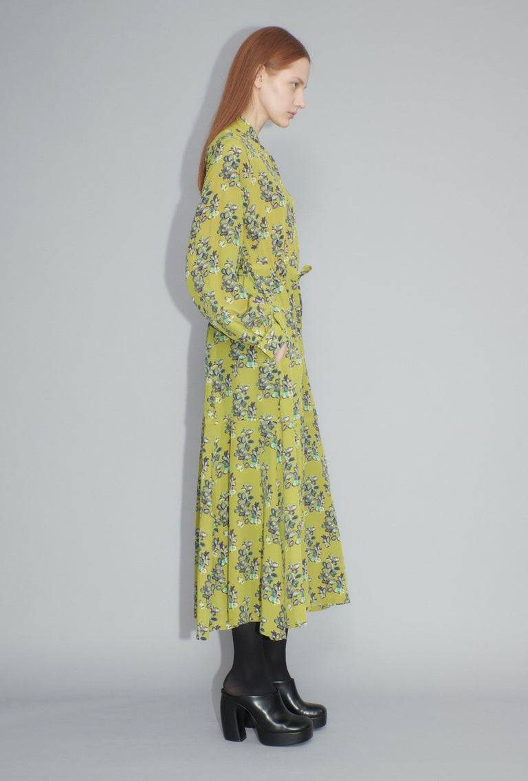 Odeeh Painted Blossoms Kleid, Citrine Bis zu 65% Rabatt