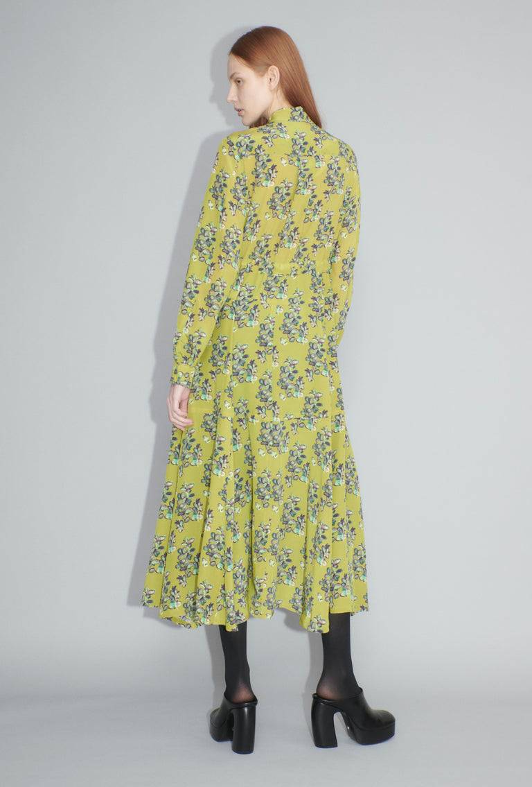 Odeeh Painted Blossoms Kleid, Citrine Bis zu 65% Rabatt