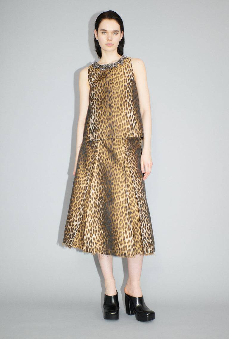 Odeeh Leopard Jaquard Rock, Hazelnut Discount Store für neue Produkte