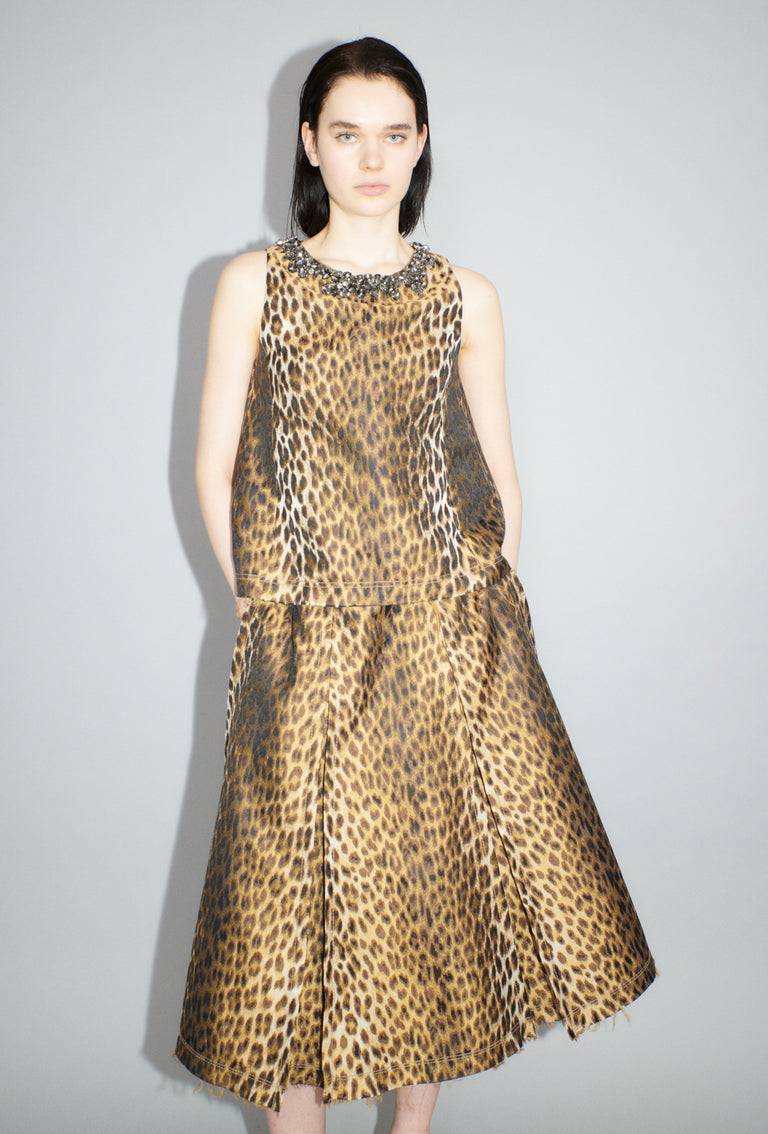Odeeh Leopard Jaquard Rock, Hazelnut Discount Store für neue Produkte