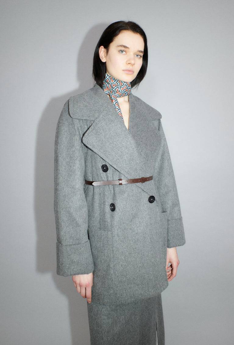 Odeeh Original Light Loden Kurzmantel, Flannel Grey Super Rabatt