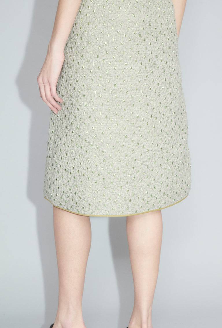 Odeeh Wool Cloqué Rock, Seaweed Kostenloser Versand international