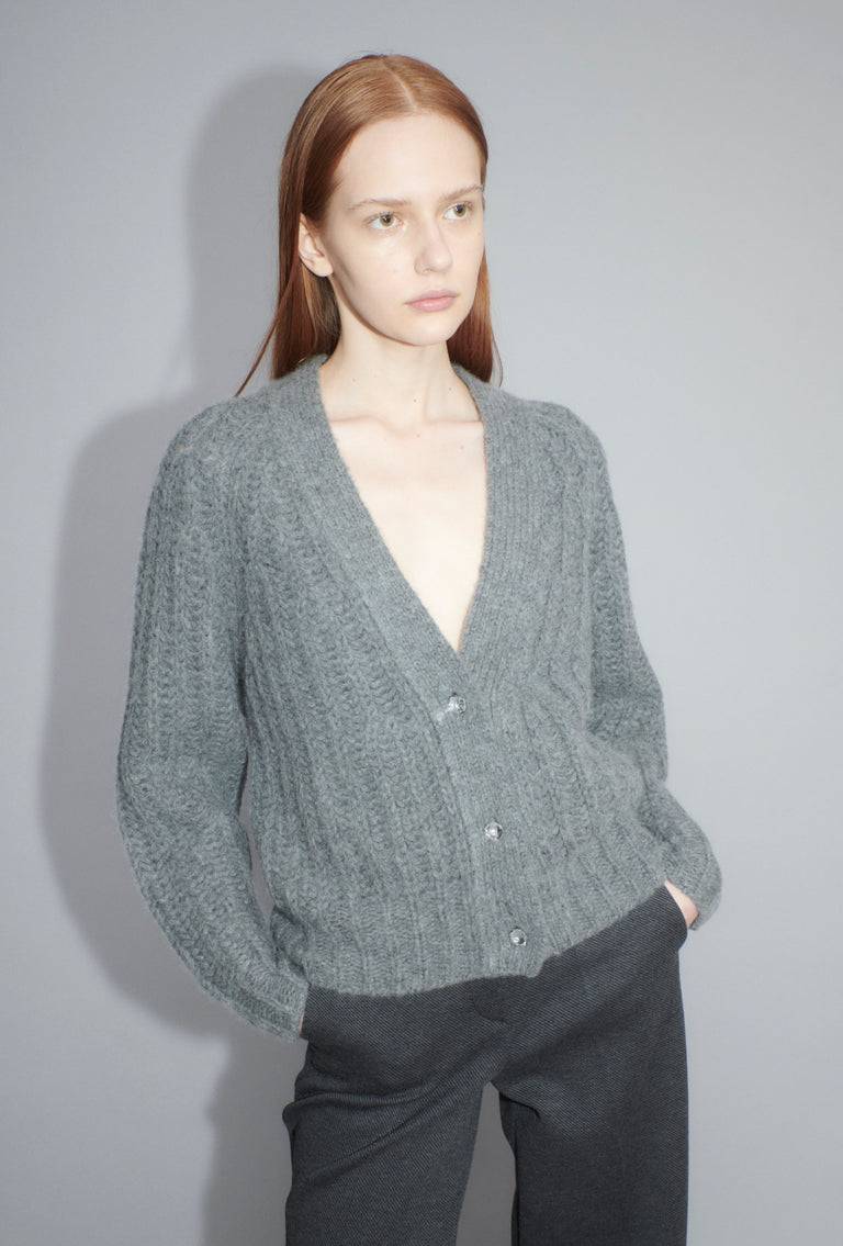 Odeeh Cashair Cardigan, Heather Grey Online