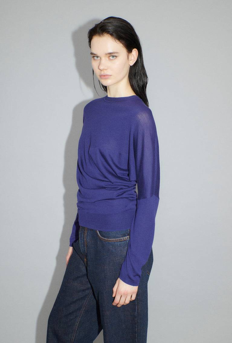 Odeeh Merino Extrafine Pullover, Plum im Angebot