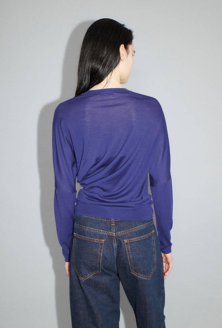 Odeeh Merino Extrafine Pullover, Plum im Angebot