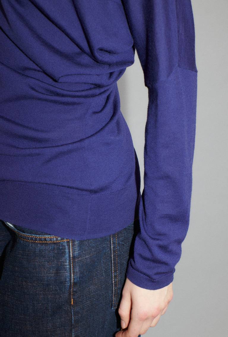 Odeeh Merino Extrafine Pullover, Plum im Angebot