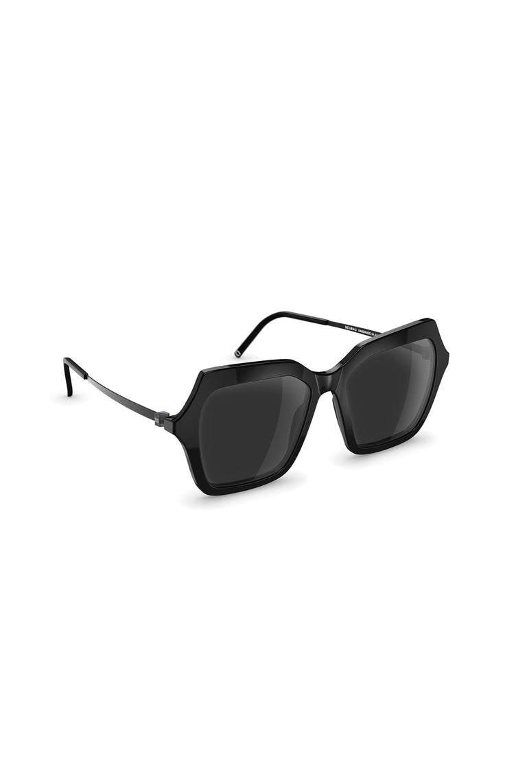 Odeeh NEUBAU Phaedra Sonnenbrille, Black/Black Fabrikpreis