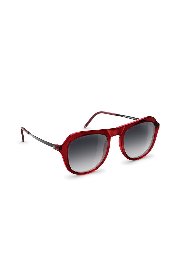 Odeeh NEUBAU Alexis Sonnenbrille, Dark Red/Black Begrenztes Angebot
