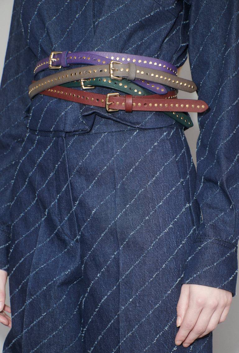 Odeeh Leather Belt, Night Forest Vatertagsangebot