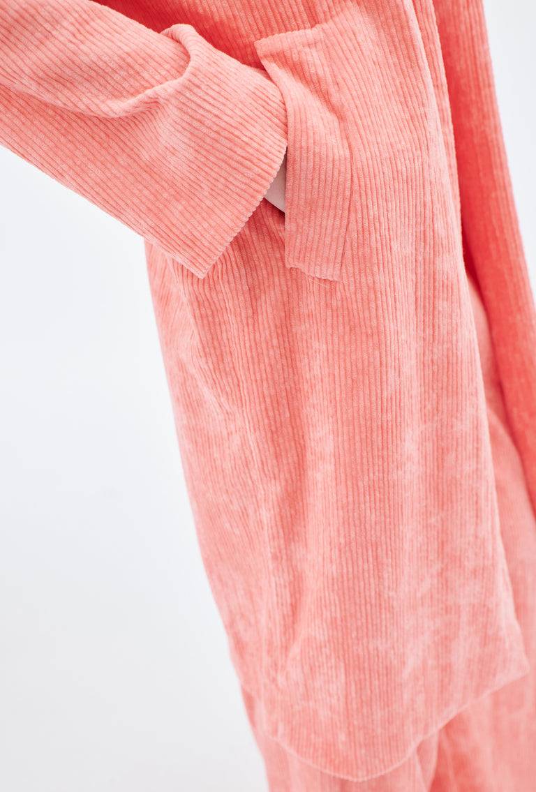 Odeeh Washed Corduroy Mantel, Flamingo VIP-Rabatte