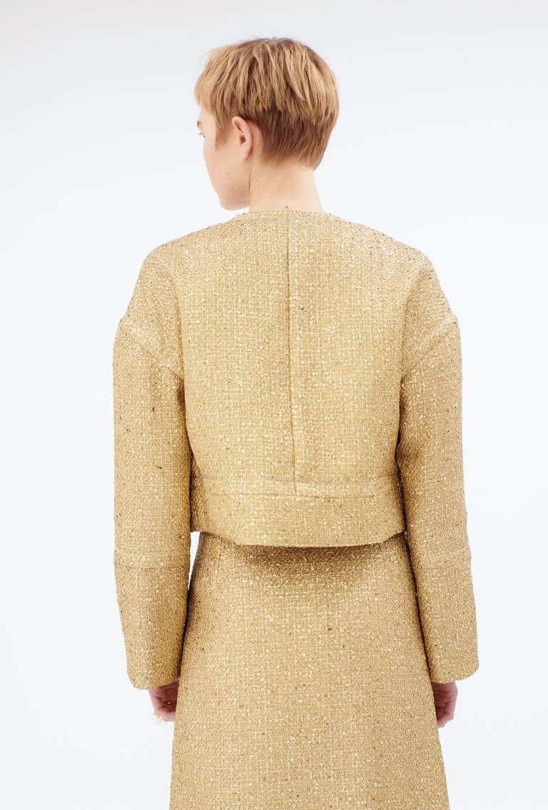 Odeeh Gold Brocade Jacke, Gold Super Sparpreis
