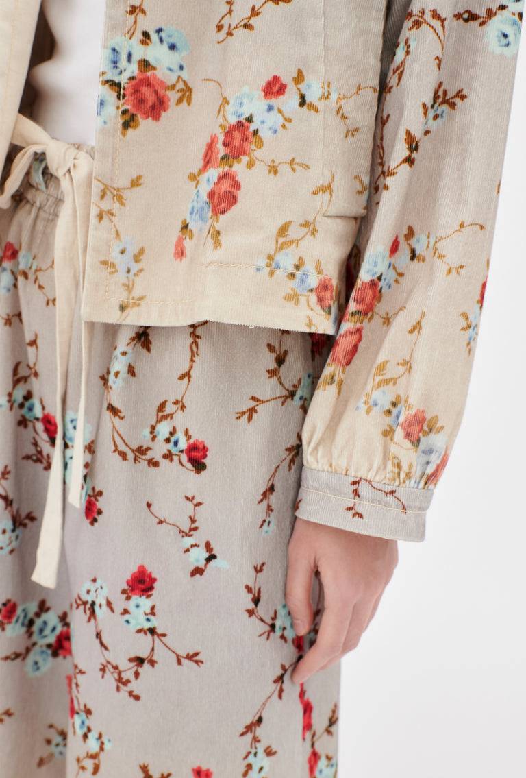 Odeeh "Mini Bouquets / Stamped Corduroy Degradé Jacke, Acqua Wochenangebot