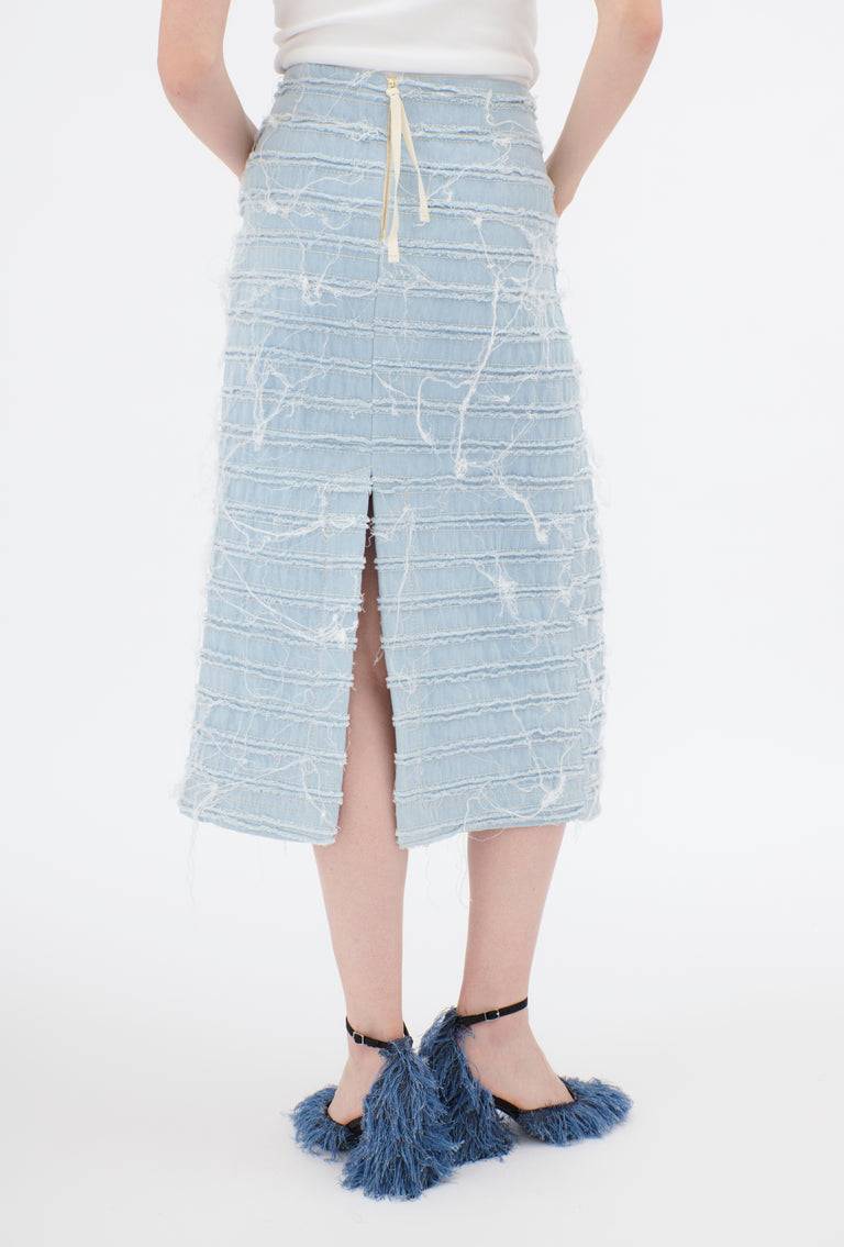 Odeeh Stone Washed Denim Rock, Blue Eyes Bis zu 60% Rabatt