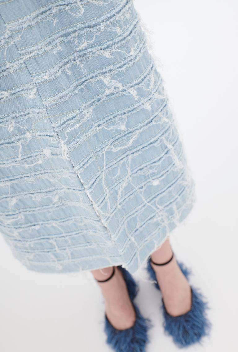 Odeeh Stone Washed Denim Rock, Blue Eyes Bis zu 60% Rabatt