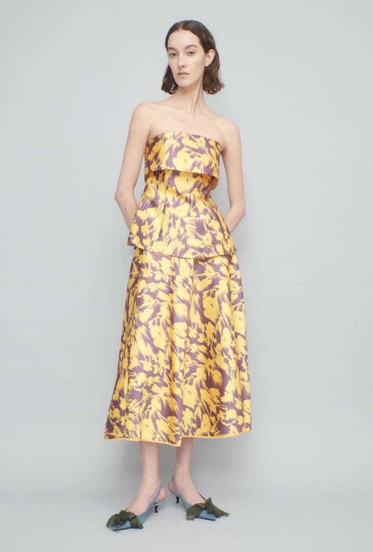 Odeeh Blurred Bouquets Duchesse Top, Sun Sonderangebot der Fabrik