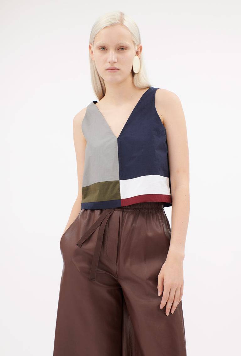 Odeeh Cotton Popeline Top, Navy Discount Store für neue Produkte