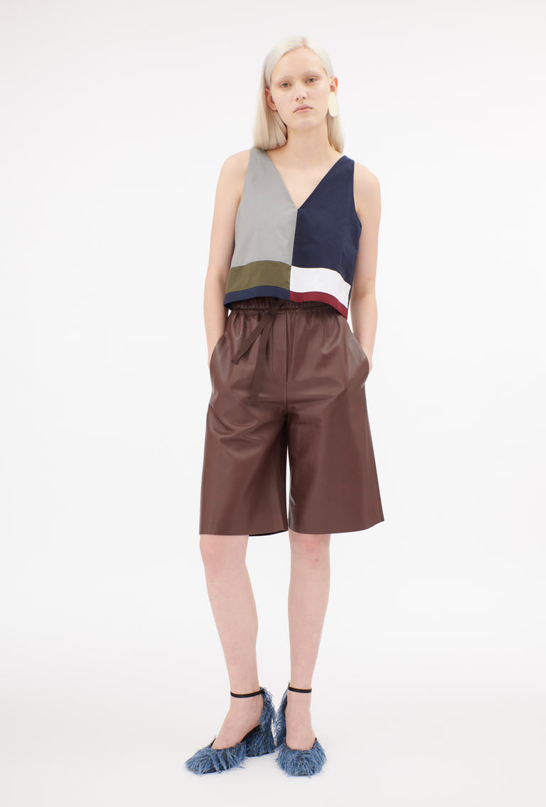 Odeeh Cotton Popeline Top, Navy Discount Store für neue Produkte