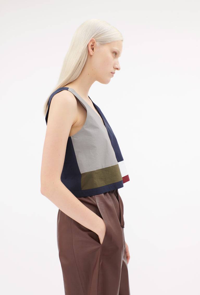 Odeeh Cotton Popeline Top, Navy Discount Store für neue Produkte
