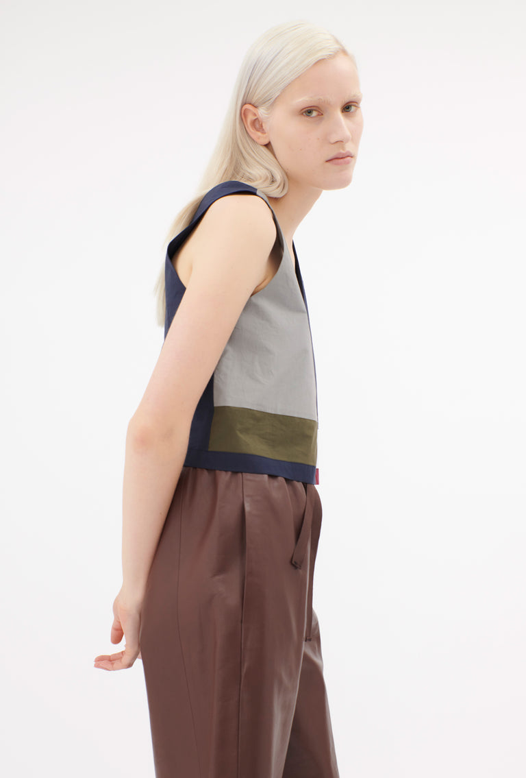 Odeeh Cotton Popeline Top, Navy Discount Store für neue Produkte