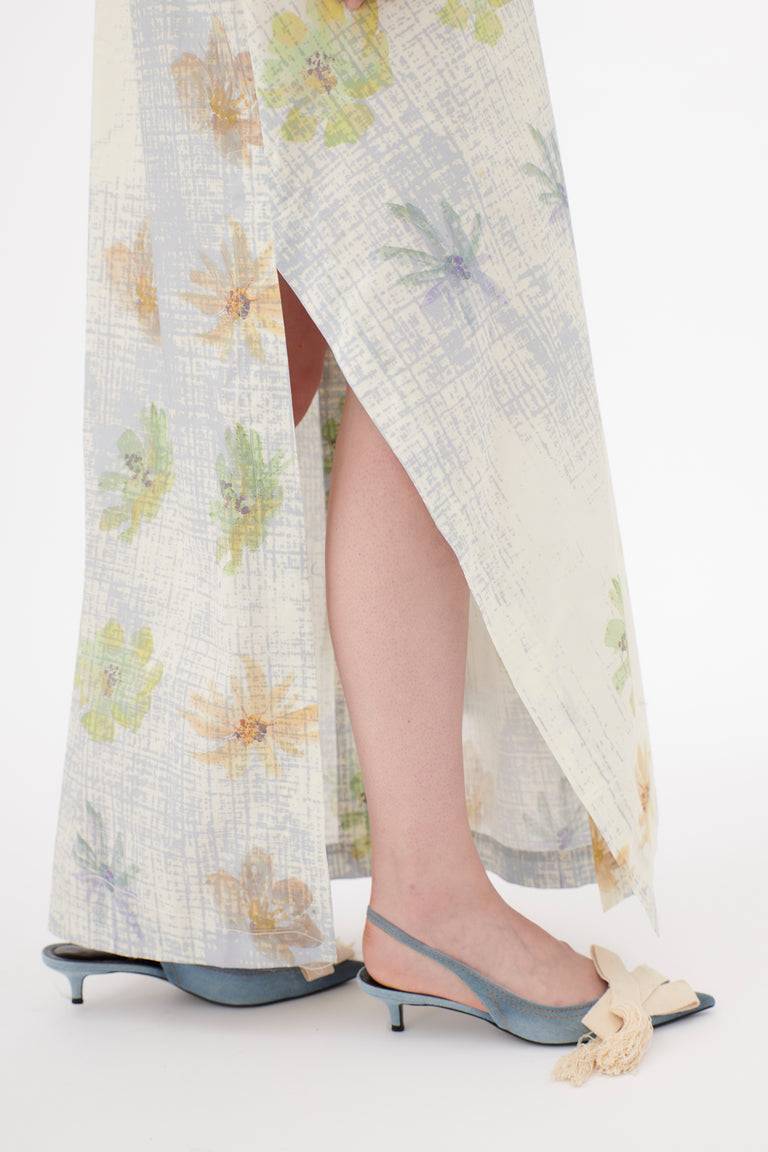 Odeeh Pixelated Daisies Kleid, Birch Begrenzt auf 3 Tage