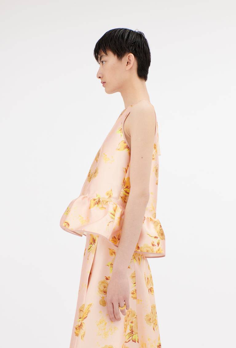 Odeeh Duchesse Roses Top, Dawn Im Verkauf
