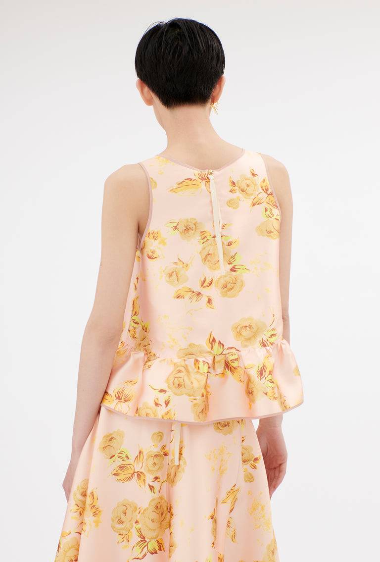 Odeeh Duchesse Roses Top, Dawn Im Verkauf