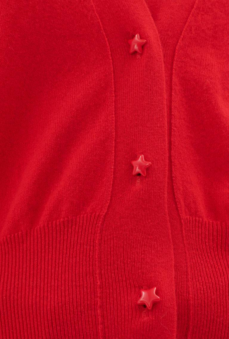 Odeeh Light Cashmere Knit Cardigan, True Red Günstiger Verkauf