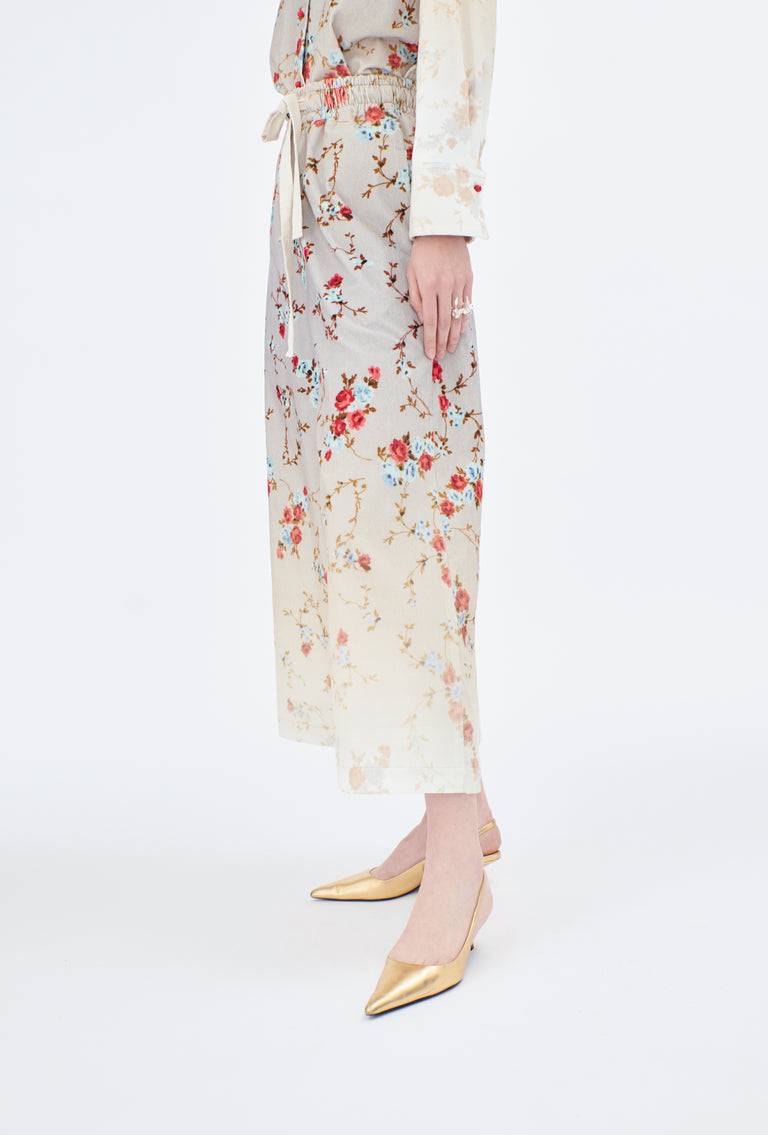Odeeh Mini Bouquets Stamped Corduroy Degradé Hose, Aqua Meist gekauft