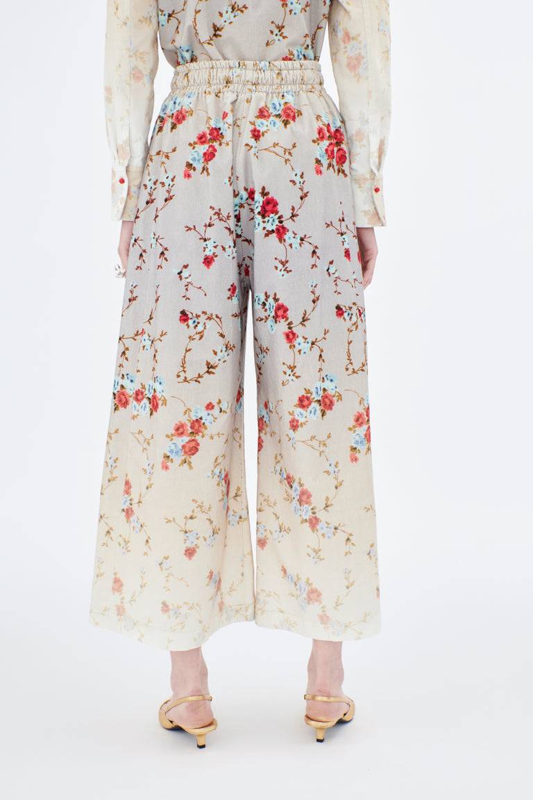 Odeeh Mini Bouquets Stamped Corduroy Degradé Hose, Aqua Meist gekauft