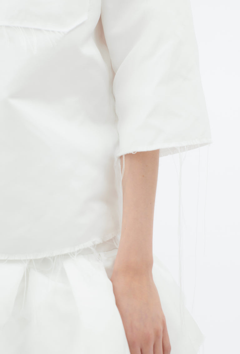 Odeeh Duchesse Bluse, White Rabatt