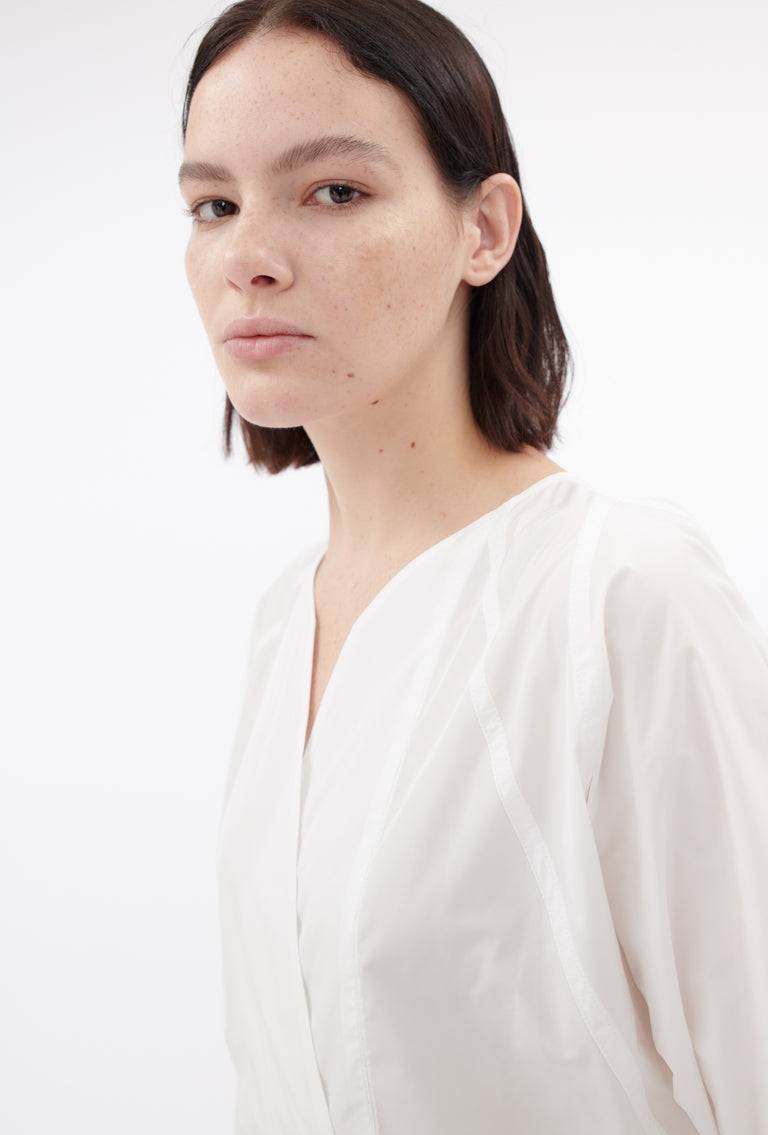 Odeeh Ultra Light Taffeta Bluse, White Online Shopping