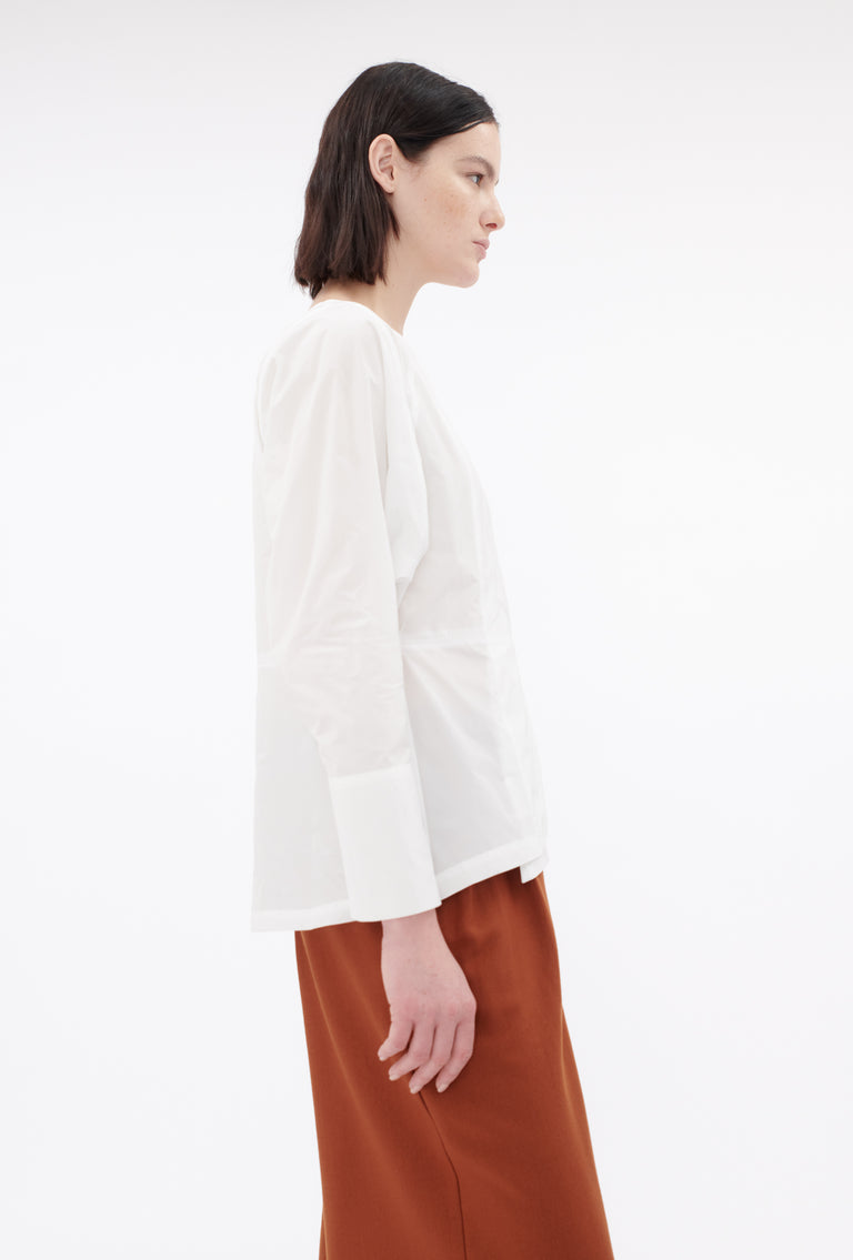 Odeeh Ultra Light Taffeta Bluse, White Online Shopping