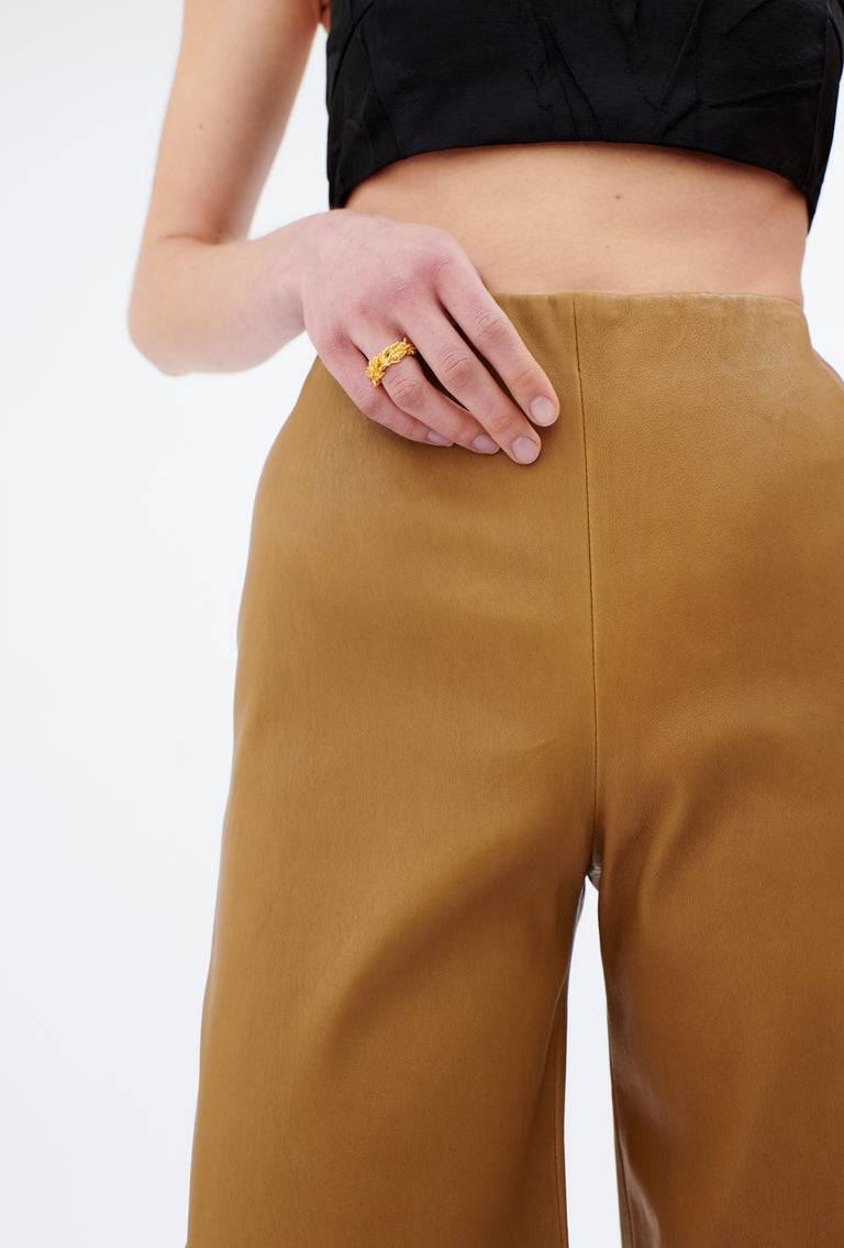 Odeeh Stretch Lamb Nappa Hose, Tiger's Eye Osterangebot