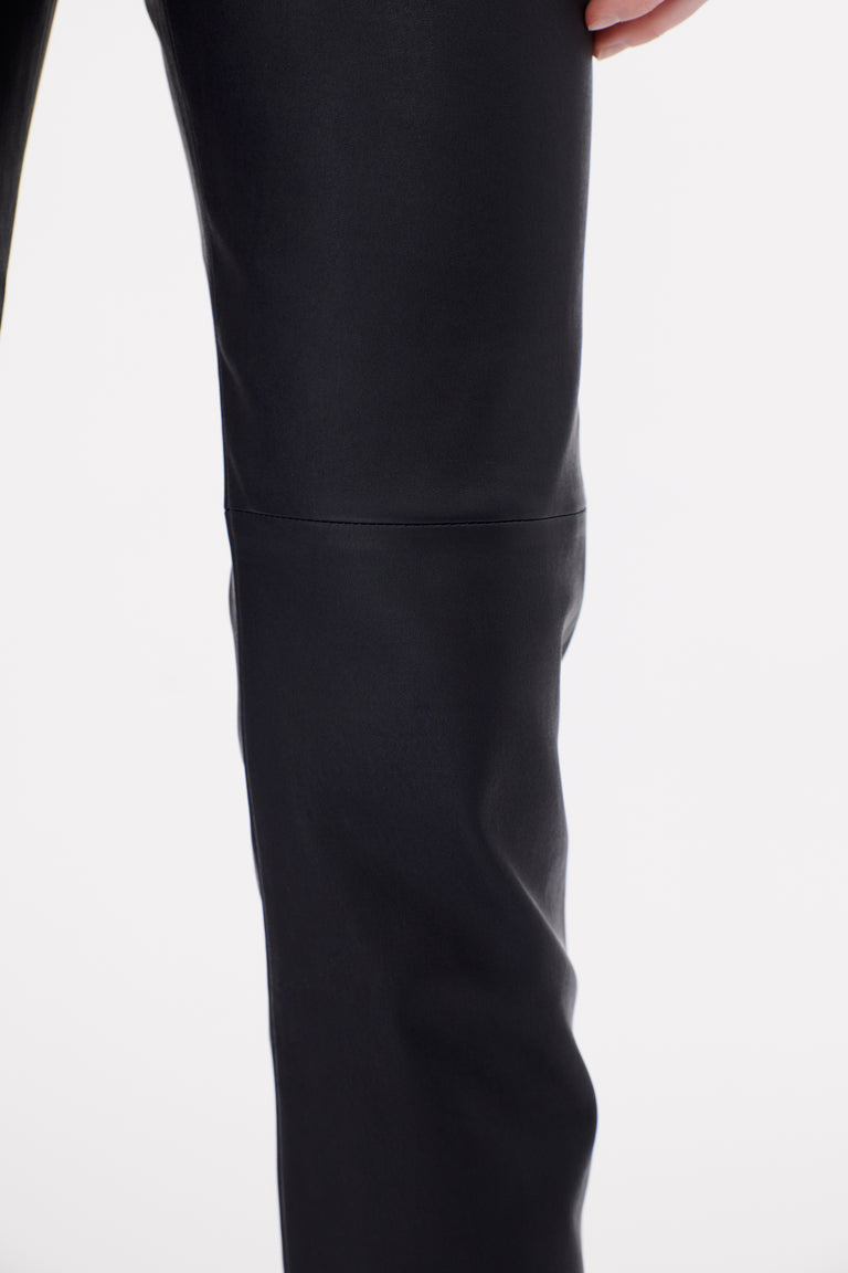 Odeeh Stretch Lamb Nappa Hose, Blackblue Valentinstagsangebot