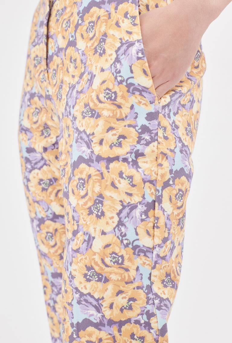 Odeeh Anemones Cotton Gabardine Hose, Lilac Lagerräumung