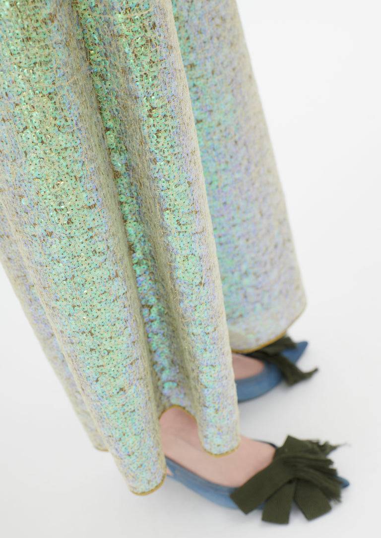 Odeeh Hazy Sequins Hose, Mermaid green Neueste Mode