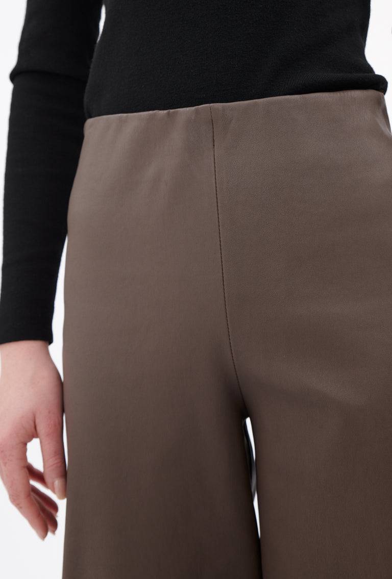 Odeeh Nappa Stretch Lederhose, Olive-brown Online Outlet